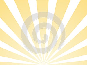 Sunlight abstract yellow background. Retro bright backdrop with sun rays vector illustration