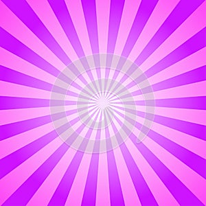 Sunlight background. Violet and pink color burst background. Fantasy Vector illustration. Magic Sun