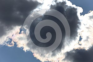 Sunlight Beaming Through Cloudy Sky