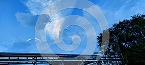 Sunlight bluesky cloud noon