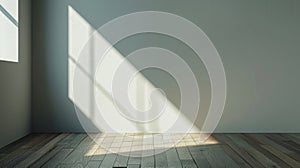 Sunlight Casting Shadows Indoors. AI generated