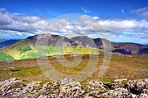Sunlight on the Cumbrian Mountains