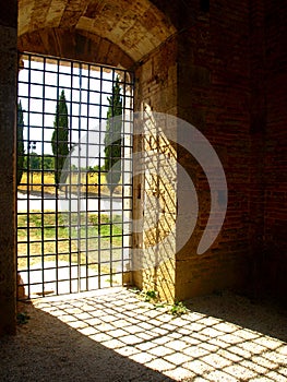 Sunlight through the gate