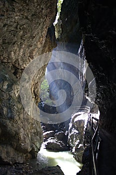 Sunlight in the gorge