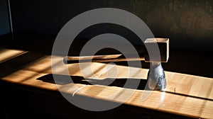 sunlight hammer on table