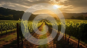 sunlight leaves vine