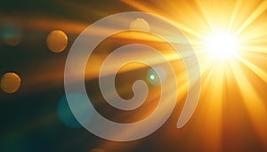 Sunlight With Lens Flare Effect