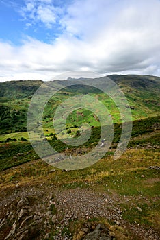 Sunlight over the Easdale Valley