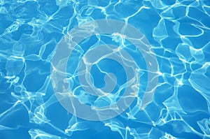 Sunlight pattern in the pool