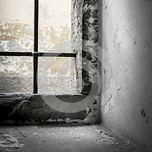 Sunlight in a prison window