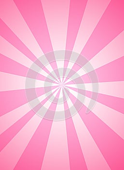 Sunlight rays background. Pink and white color burst background