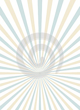 Sunlight rays background. powder blue and beige color burst background