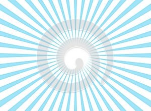 Sunlight rays background. powder blue color burst background. Vector sky illustration