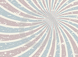 Sunlight retro faded grunge background. blue and red color burst background. Vector illustration. Sun beam ray background