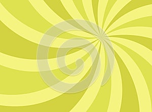 Sunlight retro vertical spiral background. sage green color burst background