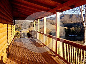 Sunlight Shadows On Deck