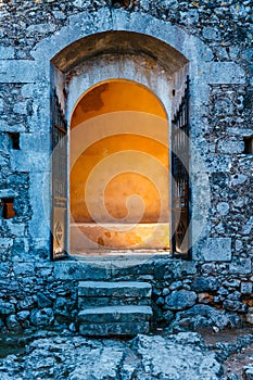 Sunlight shining through the gate