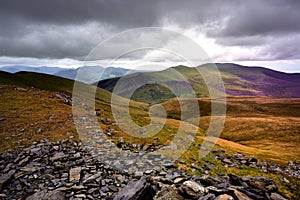 Sunlight on Skiddaw Forest