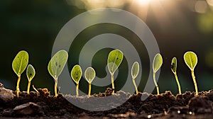 sunlight sprouting seed