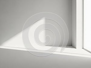 Sunlight streaming through a corner window