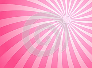 Sunlight swirl rays wide background. pink spiral burst wallpaper