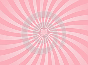 Sunlight swirl rays wide background. pink spiral burst wallpaper