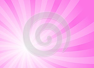 Sunlight swirl rays wide background. pink spiral burst wallpaper