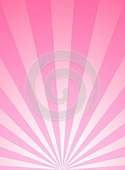 Sunlight vertical background. Pink color burst background. Vector illustration