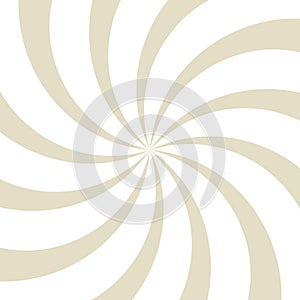 Sunlight whirl background. beige and white color burst background. Vector illustration.