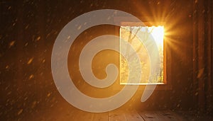 Sunlight Through Window with Dust Motes