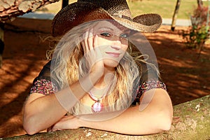 Sunlit Cowgirl Beauty