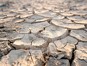 Sunlit Cracked Earth Texture