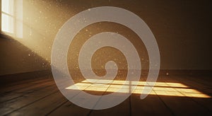 Sunlit Room With Dust Particles