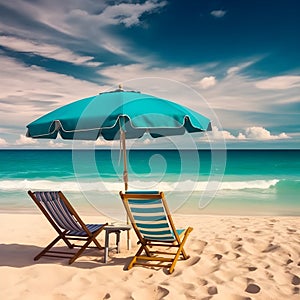 Sunlit seashells, sandy beach, billowing clouds, and shimmering coastal treasures