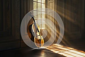 Sunlit Sonata: Cello in Morning Rays