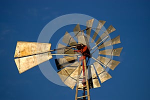 Sunlit windmill