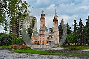 Sunni Mosque on the banks of the Terek River in Vladikavkaz