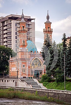 Sunni Mukhtarov Mosque in Vladikavkaz city, North Ossetia Alania, Russia