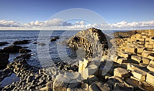 Sunny afternoon at the famous Giant's Causeway