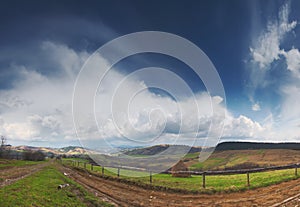 Sunny alpine morning