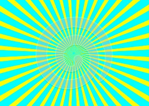 Sunny background. Rising sun pattern. Vector stripe abstract illustration. Sunburst.