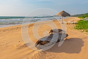 Sunny day at Bentota beach at Sri Lanka