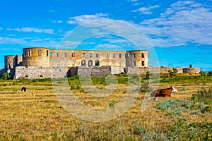 Sunny day at the Borgholm castle in Sweden