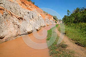 Sunny day on the Creek Fairies. Vicinities Phan Thiet