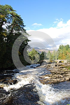 Sunny Day At Falls Of Dochart