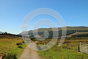 Sunny day in the Highlands on the way to Aviemore