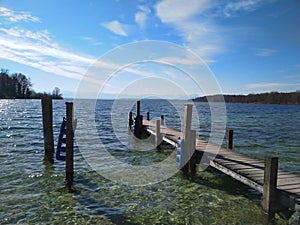 a sunny day at lake starnberg