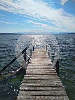 a sunny day at lake starnberg