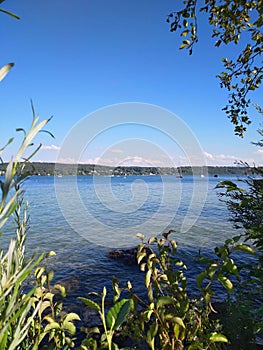 A sunny day at the lake in Starnberg