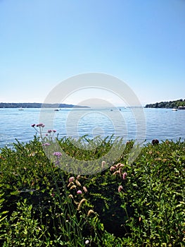 A sunny day at the lake in Starnberg